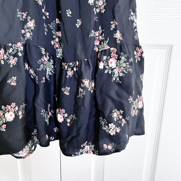 Reformation Mica Dress in Evita Black Floral - Picture 6 of 9